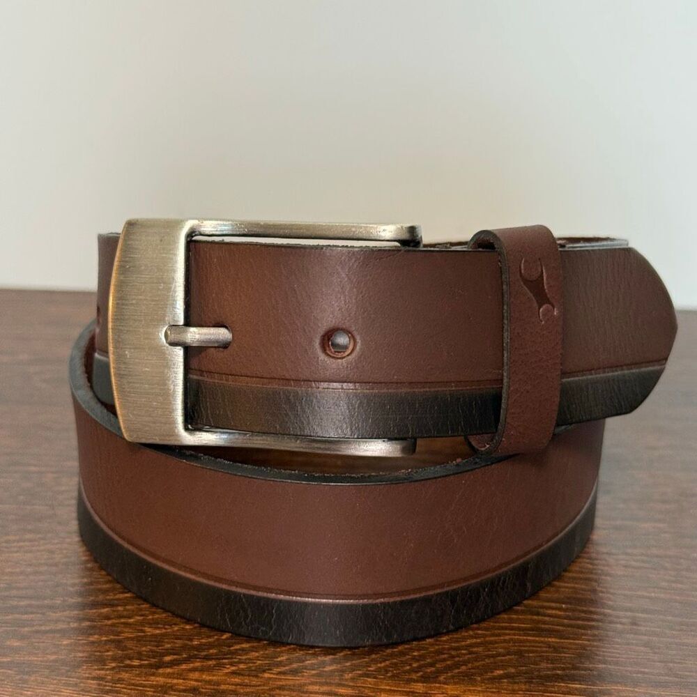 Fastrack Men’s  brown black leather Belt 27-32” 1.5”